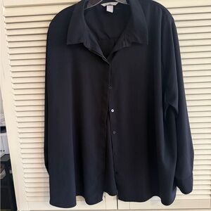 H&M Black Woman's Button-Up Blouse